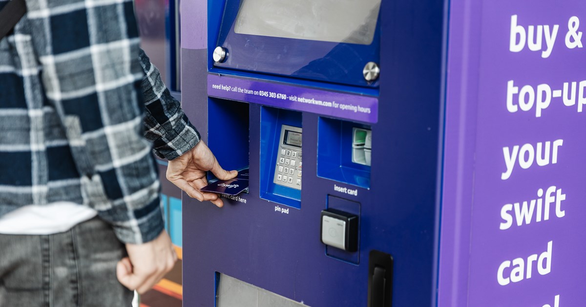 Swift Ticket Machines | Transport for West Midlands